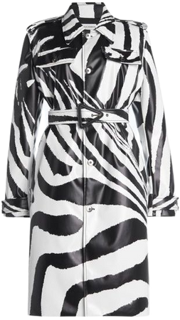 Zebra-Print Rubber-Coated Coat By Bottega Veneta | Moda Operandi