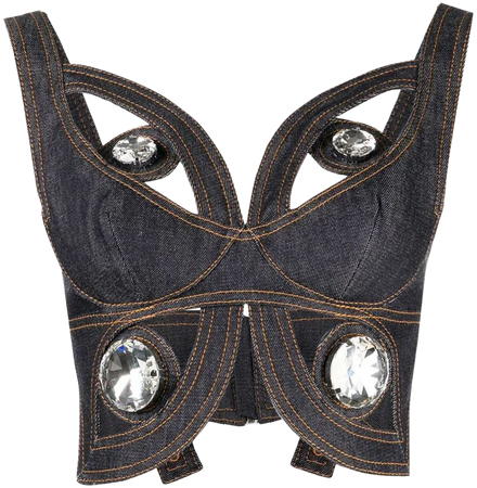 Retrofete crystal-embellished Sleeveless Bodysuit - Farfetch