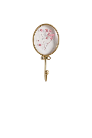 Pressed Floral Wall Hook #3 Hover to zoom.  Pressed Floral Wall Hook