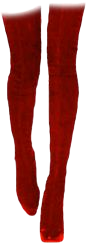RED OVER THE KNEE BOOTS PNG