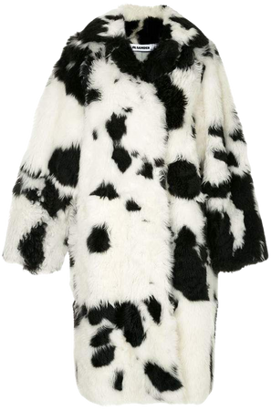 cow pattern coat