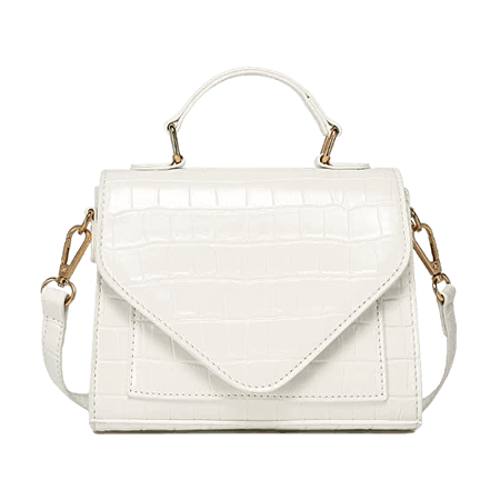 CATMICOO Croc Mini Purses for Women Trendy Small Handbag (White): Handbags: Amazon.com