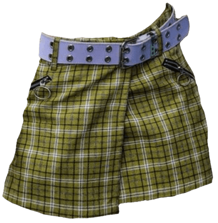 unif skirt purple belt