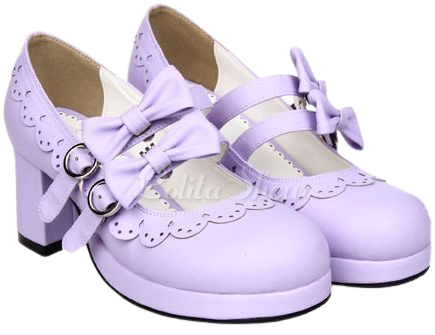 purple lolita shoes