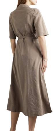 JOSEPH Dareau silk-blend twill midi dress