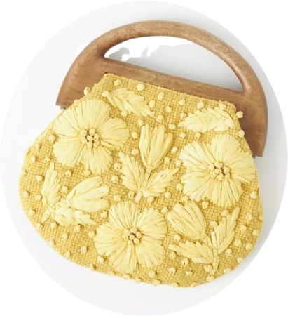 Yellow clutch Anthropologie