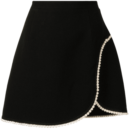 Shop Andrew Gn pearl-piping A-line skirt with Express Delivery - FARFETCH