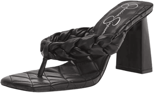 Amazon.com | Jessica Simpson Women's Zaliye Braided High Heel Sandal Heeled | Heeled Sandals