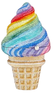 Judith Leiber Ice cream cone minaudière clutch