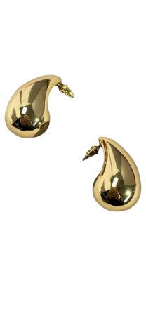 Tear Drop Silver Gold Trending Oversized Statement Style Earrings, Hypoallergenic Huggie Earring, Thick Open Lightweight Earrings for Women Men