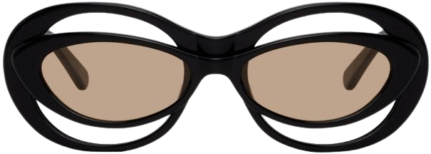 Martine Rose Navy Bug-Eye Cat-Eye Sunglasses Martine Rose