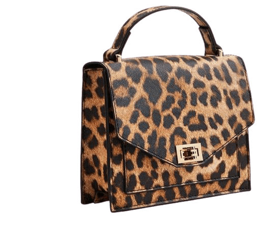 Leopard square purse
