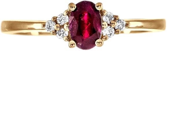 Kay Jewelers ruby and gold ring