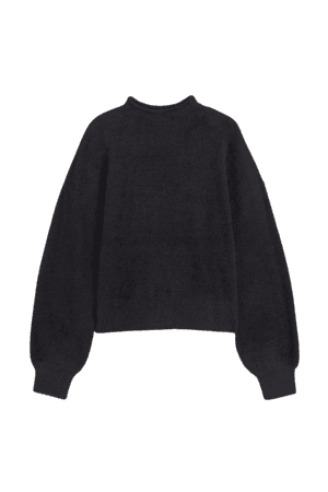 Fluffy Sweater - Black - Ladies | H&M US