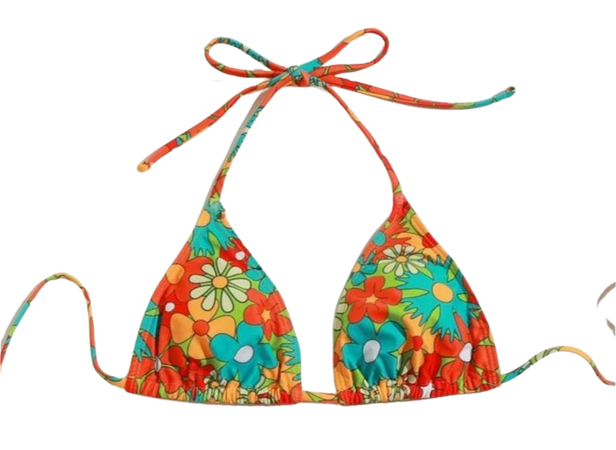 flower bikini top