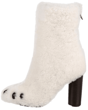 Anya Hindmarch Shearling Ankle Boots - Shoes - WAH26358 | The RealReal