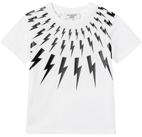 white lightning bolt shirt