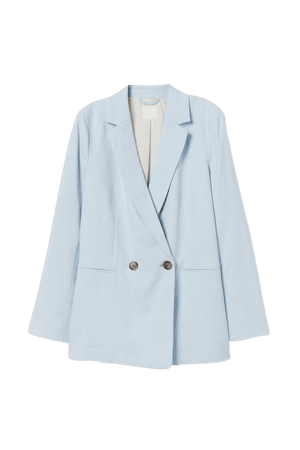 Double-breasted Jacket - Light blue - Ladies | H&M US