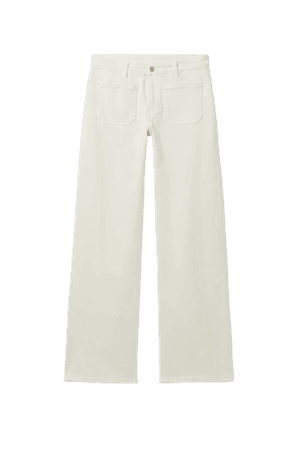 Kimberly Wide Denim Trouser - White - Weekday WW