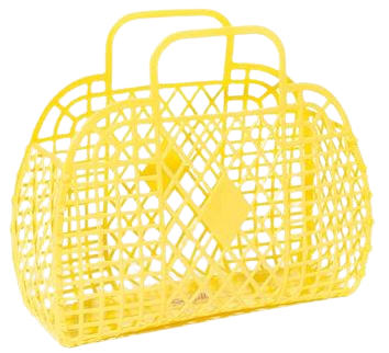 Daisy Jelly Basket by Sun Jellies | Jelly bag, Bags, Basket bag