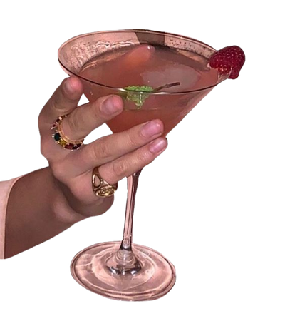 cocktail pink aesthetic vintage drink