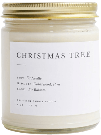 BROOKLYN CANDLE Minimalist Collection Christmas Tree Candle