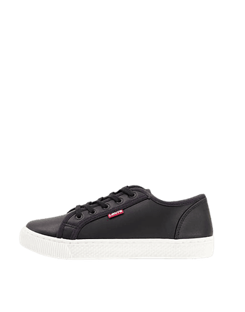 Levi's recycled PU sneaker in black | ASOS