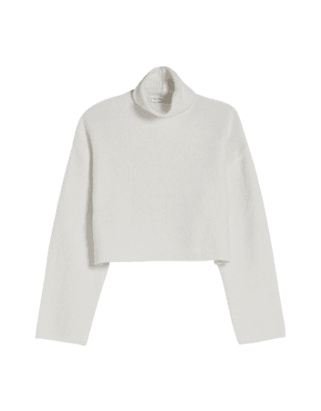 Cropped turtleneck sweater - Sweaters and cardigans - Woman | Bershka