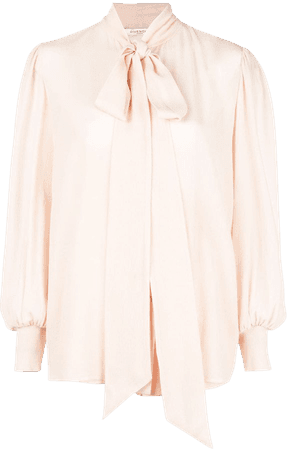 Shop pink Givenchy pussycat bow blouse with Express Delivery - Farfetch