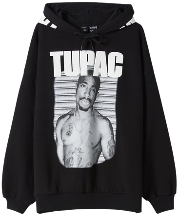 Tupac print hoodie - Sweatshirts and hoodies - Woman | Bershka