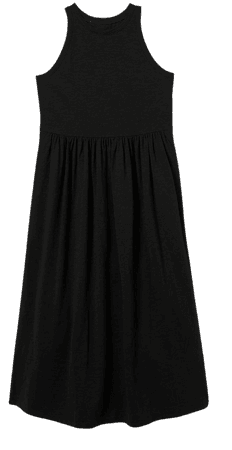 Sleeveless Jersey Midi Dress - Black | Boden US