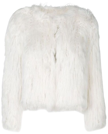 White Fur Jacket cropped - Ricerca Google
