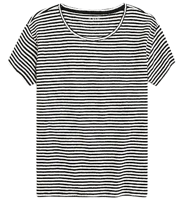 J.Crew: Relaxed Linen T-shirt In Stripe For Women