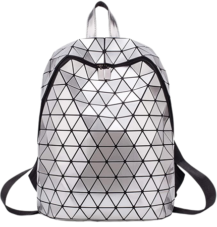 Amazon.com | Geometric Backpack Luminous Backpacks Holographic Reflective Bag Lumikay Bags Irredescent Rucksack Rainbow 01 | Casual Daypacks