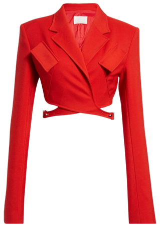 red suit top