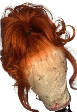 red orange lace wig