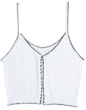 Pointelle Lace Up Tank — Pretties