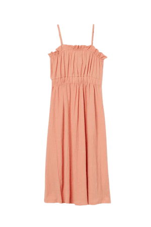Calf-length Jersey Dress - Light orange - Ladies | H&M US