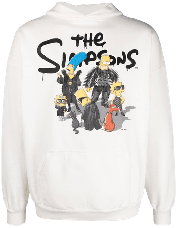Shop Balenciaga x The Simpsons graphic-print hoodie with Express Delivery - FARFETCH