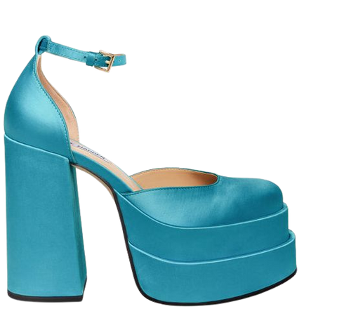 CHARLIZE Blue Sandals | 2 inch Platform | Women's Blue Designer Heels – Steve Madden