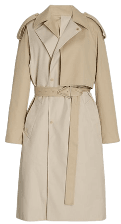 Removable Sleeve Crepe Trench Coat By Bottega Veneta | Moda Operandi