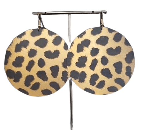 cheetah print earrings