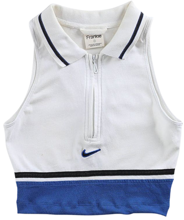 Rework Nike Cropped Collared Tank - S – Frankie Collective