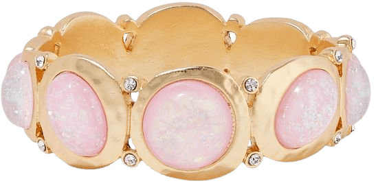 Baby pink Gold-plated, stone and crystal bracelet | Sale up to 70% off | THE OUTNET | KENNETH JAY LANE | THE OUTNET