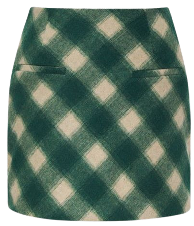 Ranch Plaid Green Mini Skirt | Green Plaid – Rumored