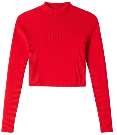 Ribbed racing sweater - Sweaters and cardigans - Woman | Bershka
