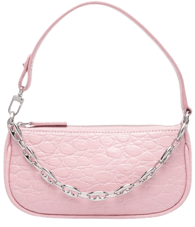 BY FAR mini Rachel pebbled shoulder bag pink 21SSMIRAPOCCESMA - Farfetch