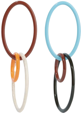 Cult Gaia | Tria acrylic hoop earrings | NET-A-PORTER.COM