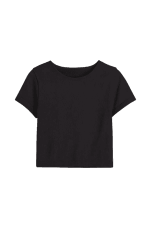 THERMOLITE® Ribbed T-shirt - Black - Ladies | H&M US