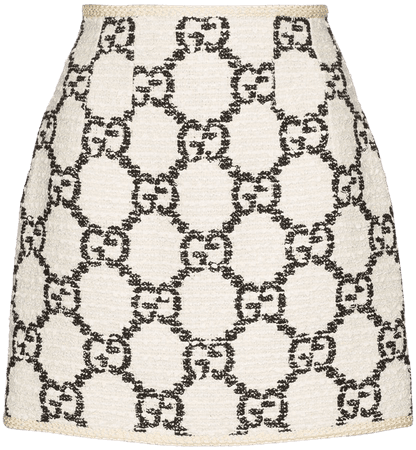 Gucci GG Pattern Tweed Mini Skirt